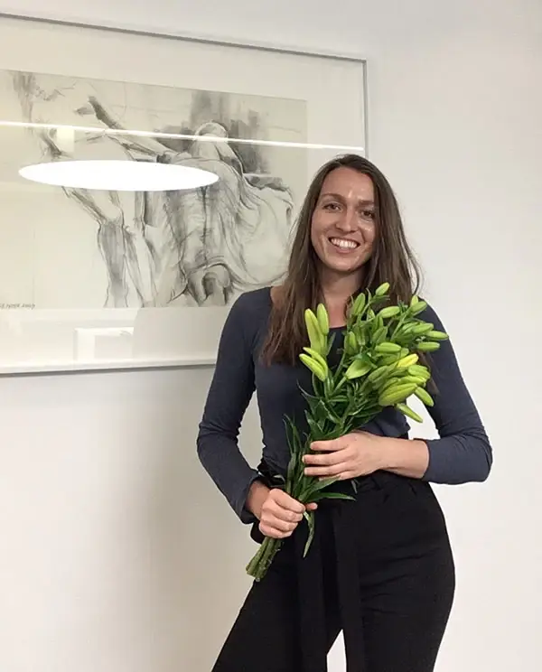 Blumenstrauß zur Eröffnung der eigenen Praxis