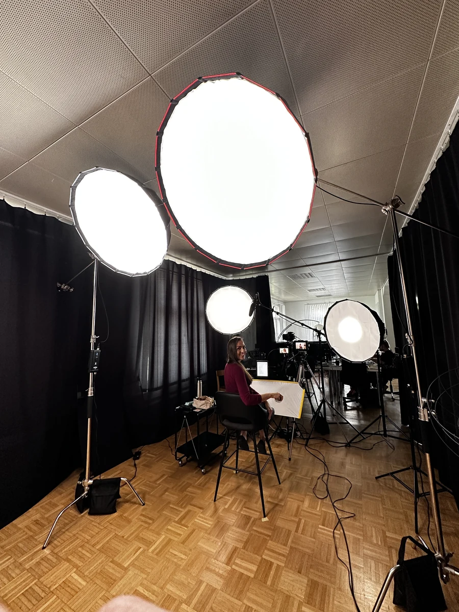 Dreh im Profi-Videostudio